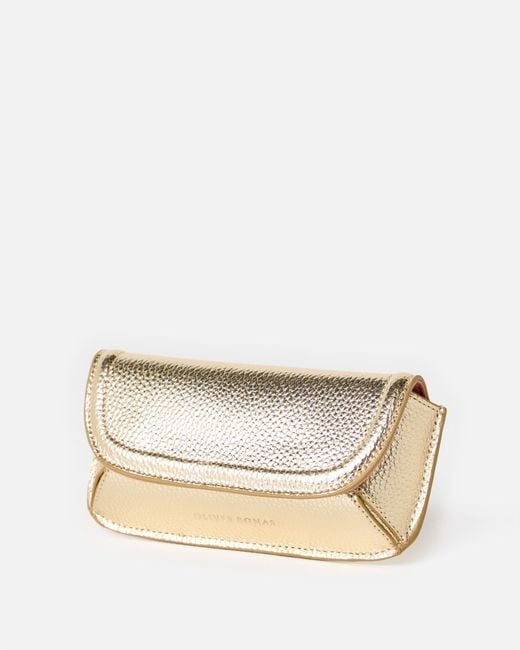 Oliver Bonas Natural Carly Metallic Sunglasses Case