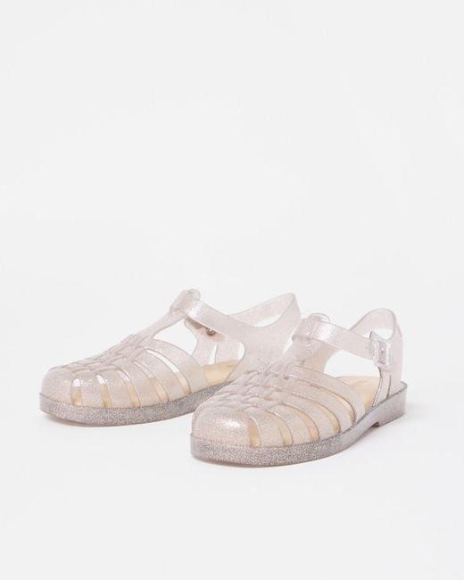 Melissa Natural Possession Glitter Jelly Fisherman Sandals, Size Uk 3