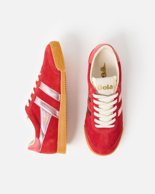 Gola Elan Glitz Coral Pink Trainers, Size Uk in Red Lyst UK