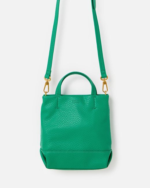 Oliver Bonas Green Mia Mini Tote Crossbody Bag