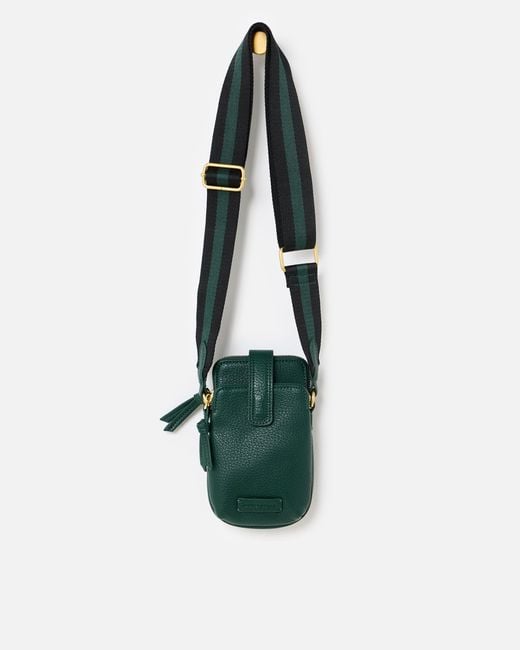 Oliver Bonas Green Bella Forest Crossbody Phone Bag
