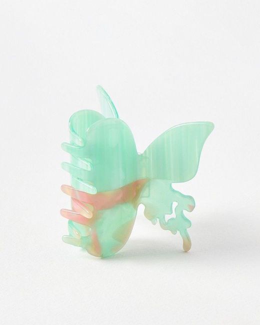 Oliver Bonas Green Bryony Butterfly Hair Claw Clip