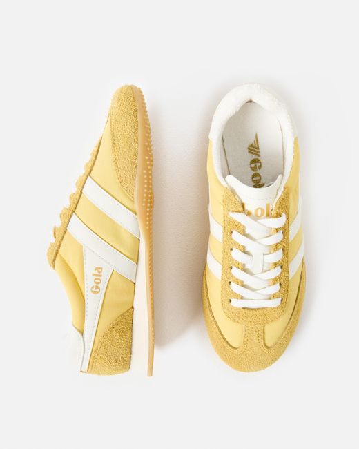 Gola Natural Sprinter Pollen & White Trainers, Size 3