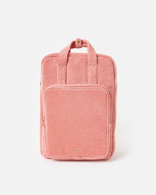 Oliver Bonas Pink Mami Corduroy Backpack