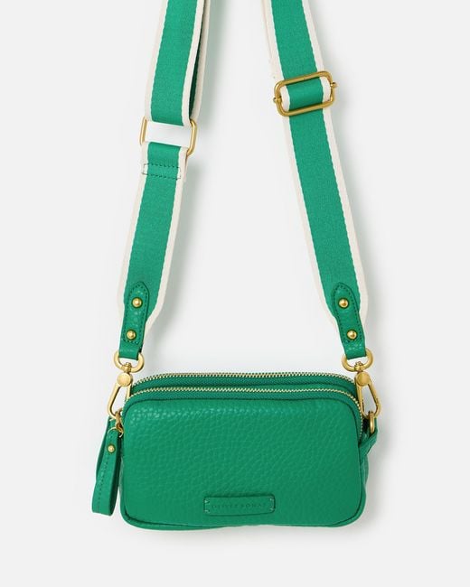 Oliver Bonas Green Naha Dark Crossbody Bag