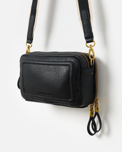 Oliver Bonas Black Simen Crossbody Bag