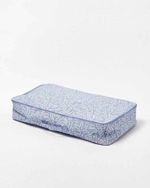 Oliver Bonas Blue Dottie Fabric Underbed Storage Bag
