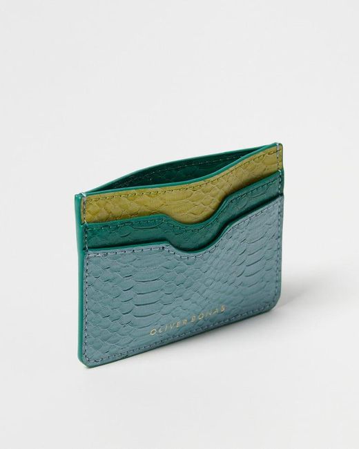 Oliver Bonas Snake Card Holder in Blue Lyst