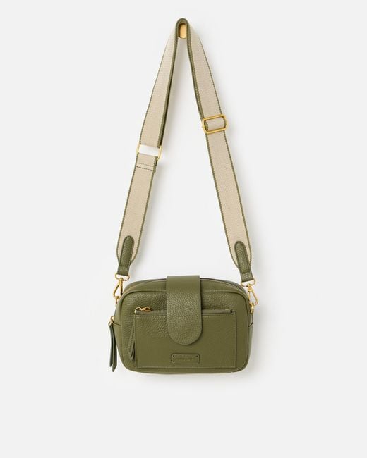 Oliver Bonas Green Charlee Crossbody Bag