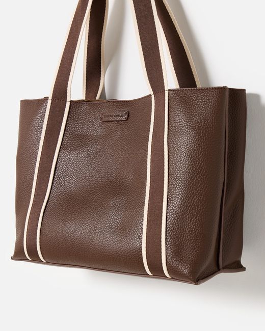 Oliver Bonas Brown Emma Chocolate Tote Bag
