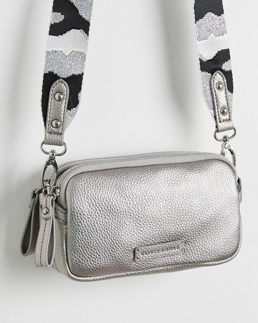 Oliver Bonas Naha Animal Strap Crossbody Bag in White Lyst
