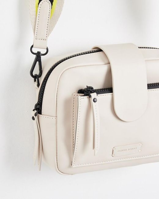 Oliver Bonas Charlee Coated Crossbody Camera Bag in White Lyst