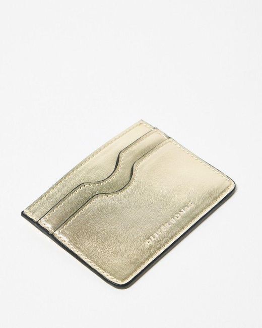 Oliver Bonas Natural Metallic Edge Card Holder