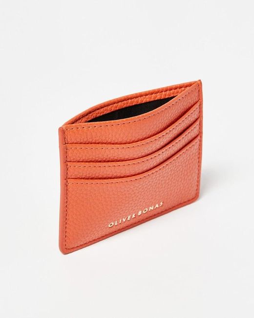 Oliver Bonas Lola Card Holder in Orange Lyst