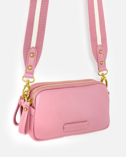 Oliver Bonas Pink Naha Light Crossbody Bag