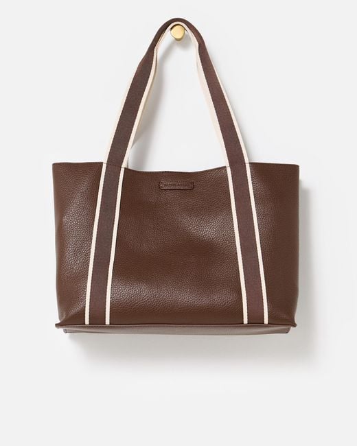 Oliver Bonas Brown Emma Chocolate Tote Bag