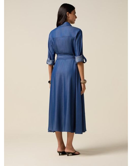 Vestito Chemisier di Oltre in Blue