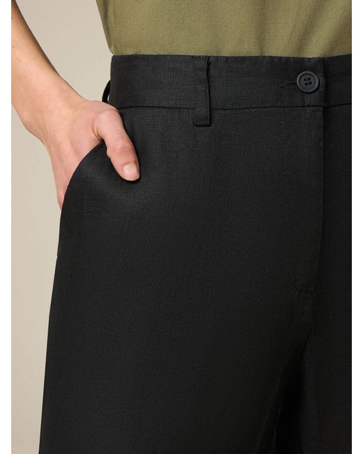 Pantaloni in lino di Oltre in Black