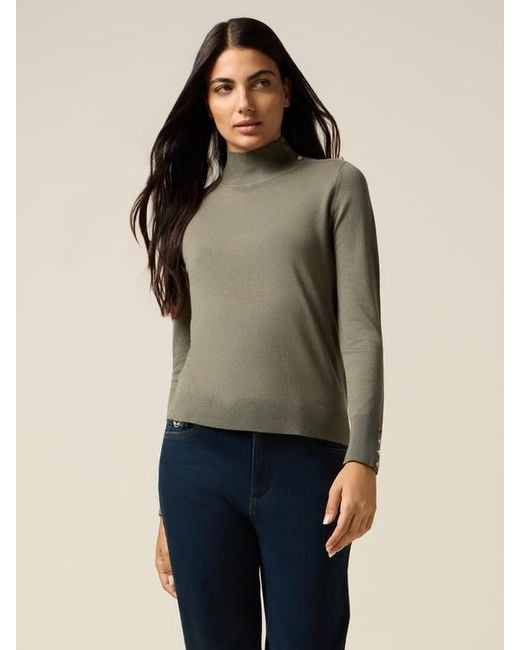Dolcevita Aderente Misto Viscosa Donna, Taglia di Oltre in Blue