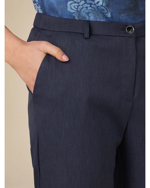 Pantaloni a sigaretta con risvolto di Oltre in Blue