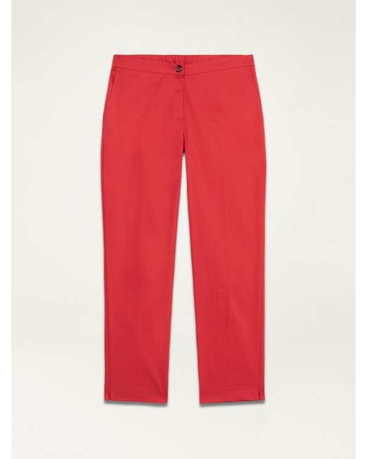 Pantaloni basic misto cotone di Oltre in Red