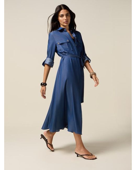 Vestito Chemisier di Oltre in Blue