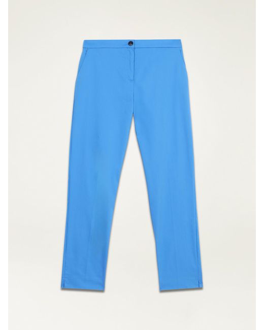Pantaloni basic misto cotone di Oltre in Blue