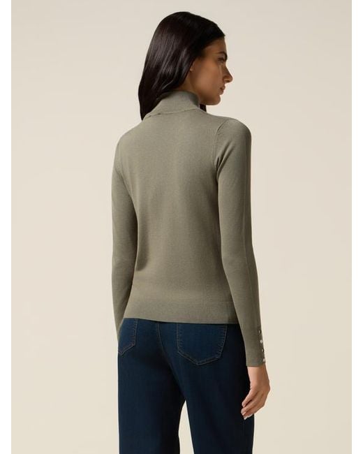 Dolcevita Aderente Misto Viscosa Donna, Taglia di Oltre in Blue