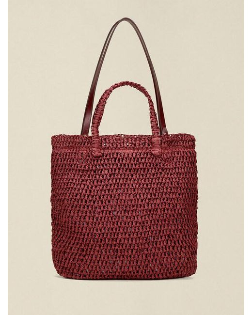 Shopper Intrecciata di Oltre in Brown