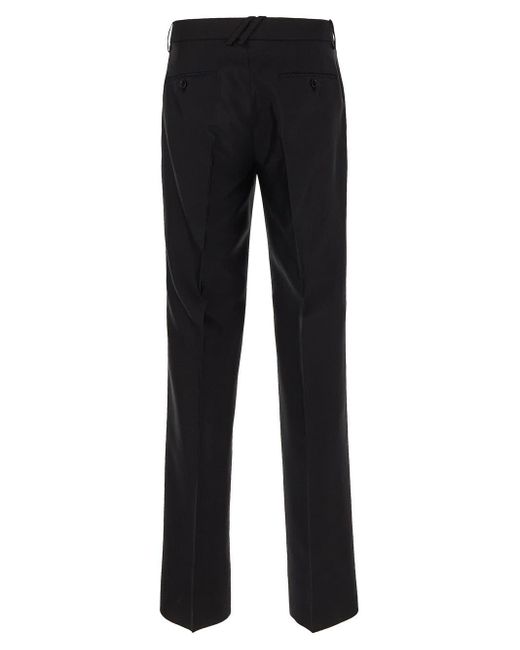 Burberry Black Wool Trousers for men