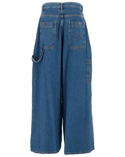 Etro Blue Loose Jeans