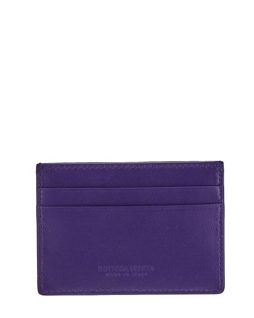 Bottega Veneta Purple Quilted Card Holder