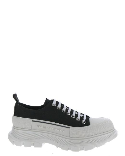 Alexander McQueen White Lace Up Sneakers for men