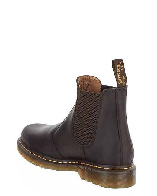 Dr. Martens Crazy Horse Chelsea Boots in Brown Lyst