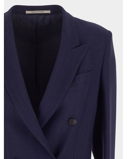 Tagliatore Blue Classic Jacket