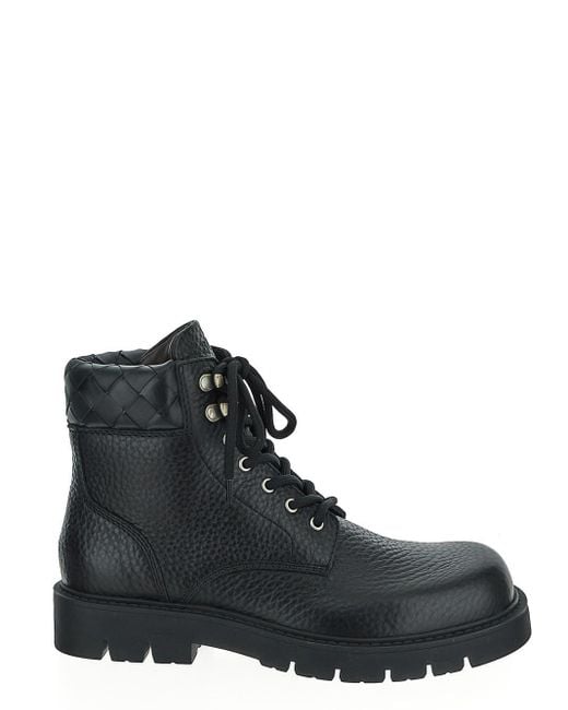 Bottega Veneta Black Haddock Ankle Boot for men