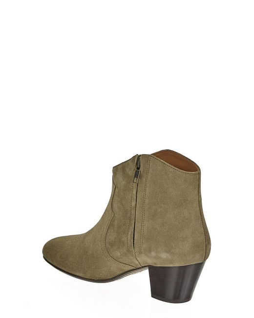 Isabel Marant Green Dicker Ankle Boots
