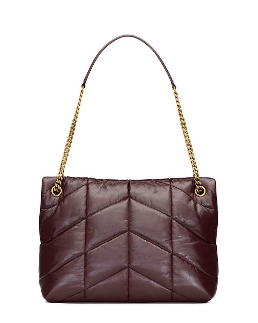 Saint Laurent Purple Leather Bag