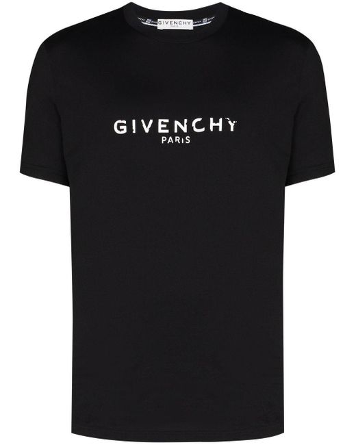 Givenchy Black Logo Print T-shirt for men