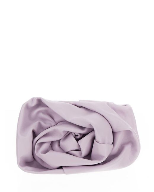 Burberry Purple Rose Clutch Bag