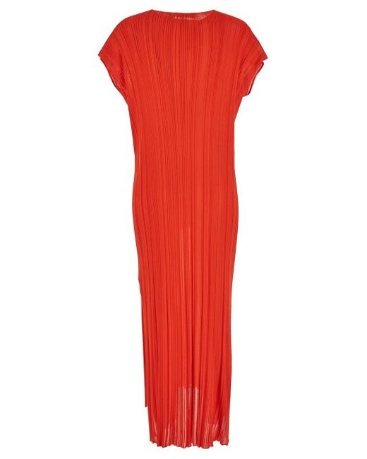 Gentry Portofino Red Pleated Dress