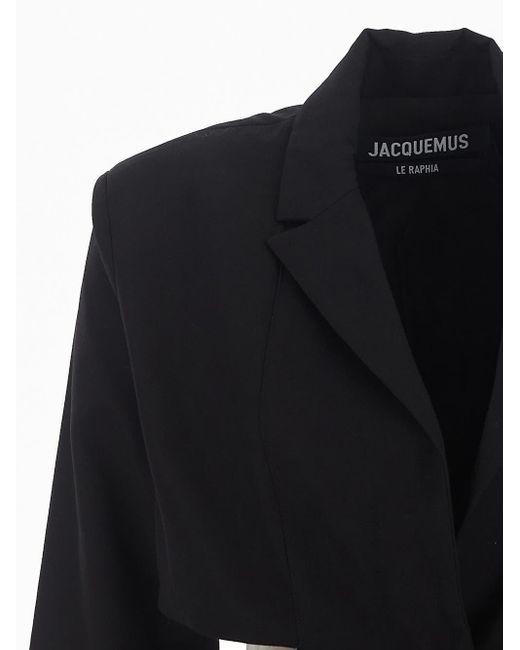 Jacquemus Black La Robe Bari Blazer Mini Dress