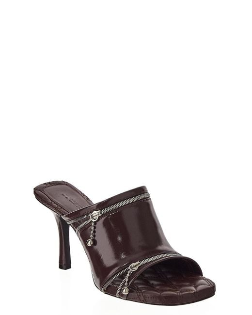 Burberry Brown Leather Sandals