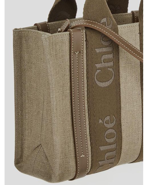 Chloé Brown Small Woody Tote Bag