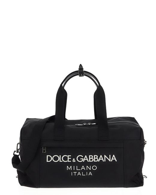 Dolce & Gabbana Nylon Holdall Bag in Black for Men Lyst UK