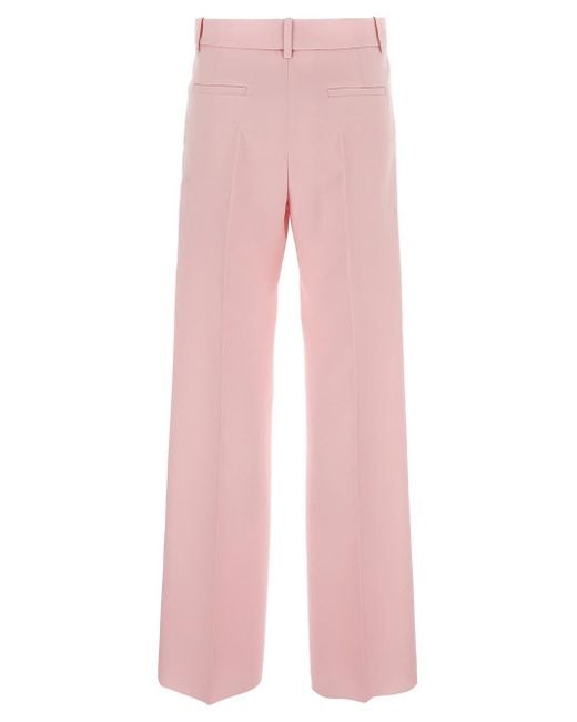 Valentino Pink Wool Trousers