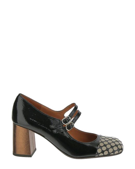 Chie Mihara Leather Perù Pumps in Black | Lyst UK