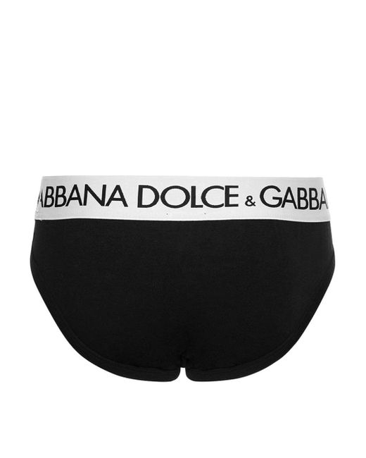 Dolce & Gabbana Black Midi Brief for men