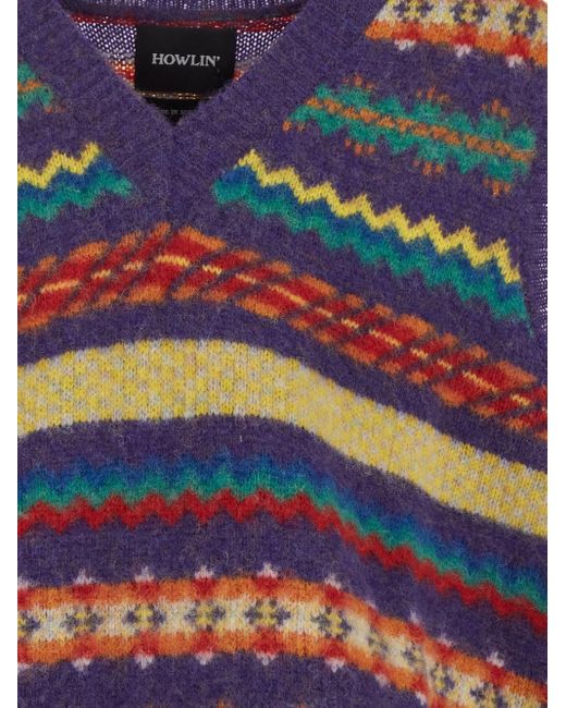 Howlin' By Morrison Blue Wool Jumper for men