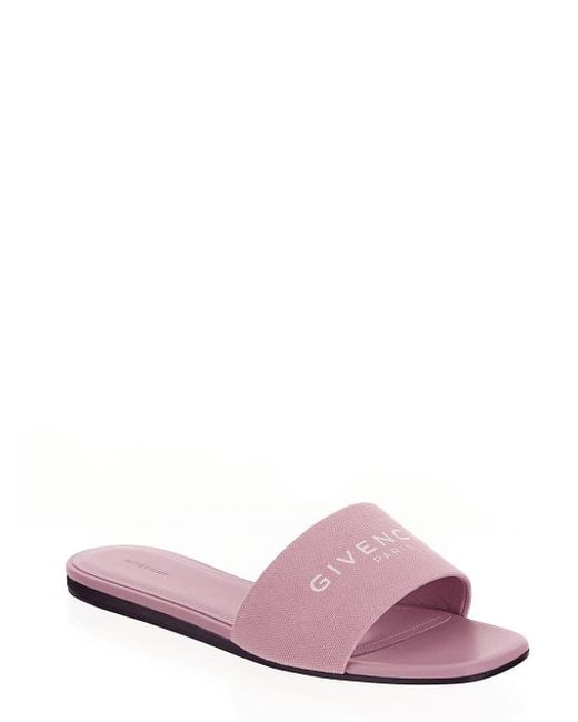 Givenchy Pink 4g Flat Sandals